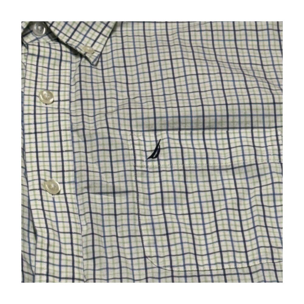 Nautica Classic Fit Plaid Button Down Shirt Mens 16.5 34 35 - Picture 2 of 10
